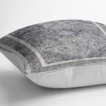 - K11731-Gorsel-3 - Realhomes RealHomes Gri Zeminde Eskitme Motifli Otantik Desenli Dijital Baskılı Yastık Kırlent Kılıfı Realhomes