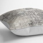 - K11734-Gorsel-3 - Realhomes RealHomes Ekru - Gri Zeminde Eskitme Motifli Antik Desenli Dijital Baskılı Yastık Kırlent Kılıfı Realhomes