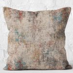 - K11769-Gorsel-2 - Realhomes RealHomes Kahverengi Zeminde Otantik Motifli Dokuma Desenli Dijital Baskılı Yastık Kırlent Kılıfı Realhomes