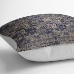 - K11773-Gorsel-3 - Realhomes  RealHomes Lacivert - Krem Zeminde Otantik Motifli Eskitme Desenli Dijital Baskılı Yastık Kırlent Kılıfı Realhomes