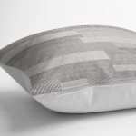 - K11826-Gorsel-3 - Realhomes RealHomes Gri Zeminde Dokuma Halı Motifli Çizgili Desenli Dijital Baskılı Yastık Kırlent Kılıfı Realhomes