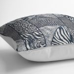 - K11829-Gorsel-3 - Realhomes  RealHomes Lacivert Zeminde Patchwork Motifli Post Desenli Dijital Baskılı Yastık Kırlent Kılıfı Realhomes