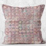 RealHomes Eskitme Temalı Dokuma Motifli Kilim Desenli Dijital Baskılı Yastık Kırlent Kılıfı Realhomes