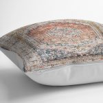 - K11851-Gorsel-3 - Realhomes RealHomes Krem - Bej Zeminde Göbekli Halı Motifli Osmanlı Desenli Dijital Baskılı Yastık Kırlent Kılıfı Realhomes