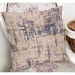 - K11852-Gorsel-1 - Realhomes RealHomes Kahverengi Zeminde Eskitme Motifli Otantik Desenli Dijital Baskılı Yastık Kırlent Kılıfı Realhomes