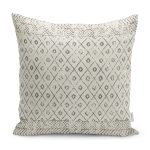 - K11853-Gorsel - Realhomes RealHomes Bej Zeminde Bohem Motifli Baklava Desenli Dijital Baskılı Yastık Kırlent Kılıfı Realhomes