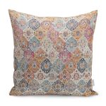 - K11858-Gorsel - Realhomes RealHomes Rengarenk Etnik Motifli Uşak Desenli Dijital Baskılı Yastık Kırlent Kılıfı Realhomes