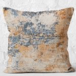 - K11863-Gorsel-2 - Realhomes RealHomes Mavi - Yavruağzı Zeminde Dokuma Motifli Kilim Desenli Dijital Baskılı Yastık Kırlent Kılıfı Realhomes