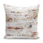 - K11871-Gorsel - Realhomes RealHomes Krem Zeminde Örgü Motifli Eskitme Desenli Dijital Baskılı Yastık Kırlent Kılıfı Realhomes