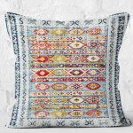 RealHomes Antika Geleneksel Motifli Osmanlı Desenli Dijital Baskılı Yastık Kırlent Kılıfı Realhomes