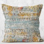 - K11879-Gorsel-2 - Realhomes RealHomes Antika Eskitme Motifli Tribal Desenli Dijital Baskılı Yastık Kırlent Kılıfı Realhomes