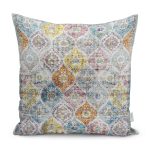- K11880-Gorsel - Realhomes RealHomes Geleneksel Antik Motifli Kilim Desenli Dijital Baskılı Yastık Kırlent Kılıfı Realhomes