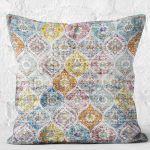 - K11880-Gorsel-2 - Realhomes RealHomes Geleneksel Antik Motifli Kilim Desenli Dijital Baskılı Yastık Kırlent Kılıfı Realhomes