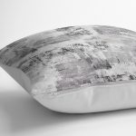 - K11884-Gorsel-3 - Realhomes RealHomes Siyah - Beyaz Zeminde Dokuma Halı Motifli Eskitme Desenli Dijital Baskılı Yastık Kırlent Kılıfı Realhomes