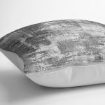 - K11885-Gorsel-3 - Realhomes RealHomes Gri Zeminde Eskitme Motifli Dokuma Halı Desenli Dijital Baskılı Yastık Kırlent Kılıfı Realhomes