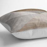 - K11891-Gorsel-3 - Realhomes RealHomes Kahverengi - Gri Zeminde Geometrik Motifli Üçgen Desenli Dijital Baskılı Yastık Kırlent Kılıfı Realhomes