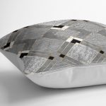 - K11892-Gorsel-3 - Realhomes RealHomes Füme - Gri Zeminde Geometrik Motifli Kanvas Desenli Dijital Baskılı Yastık Kırlent Kılıfı Realhomes