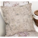 - K11896-Gorsel-1 - Realhomes  RealHomes Krem - Ekru Zeminde Kilim Motifli Antik Desenli Dijital Baskılı Yastık Kırlent Kılıfı Realhomes