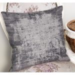 - K11904-Gorsel-1 - Realhomes RealHomes Gri - Füme Zeminde Dokuma Motifli Antika Desenli Dijital Baskılı Yastık Kırlent Kılıfı Realhomes