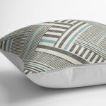 - K11914-Gorsel-3 - Realhomes RealHomes Krem - Füme Zeminde Geometrik Motifli Kanvas Desenli Dijital Baskılı Yastık Kırlent Kılıfı Realhomes