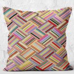 - K11931-Gorsel-2 - Realhomes RealHomes Çok Renkli Patchwork Motifli Geleneksel Desenli Dijital Baskılı Yastık Kırlent Kılıfı Realhomes