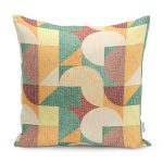 - K11946-Gorsel - Realhomes RealHomes Rengarenk Art Deco Motifli Kilim Desenli Dijital Baskılı Yastık Kırlent Kılıfı Realhomes