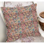 - K11952-Gorsel-1 - Realhomes RealHomes Beyaz Zeminde Art Deco Motifli Etnik Desenli Dijital Baskılı Yastık Kırlent Kılıfı Realhomes