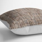 - K11953-Gorsel-3 - Realhomes RealHomes Kahverengi Zeminde El Dokuma Motifli Antika Desenli Dijital Baskılı Yastık Kırlent Kılıfı Realhomes