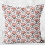 - K11957-Gorsel-2 - Realhomes RealHomes Beyaz Zeminde Art Deco Motifli Patchwork Desenli Dijital Baskılı Yastık Kırlent Kılıfı Realhomes