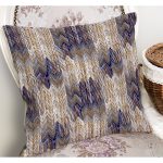 - K11959-Gorsel-1 - Realhomes RealHomes Lacivert Zeminde Zikzak Motifli Eskitme Desenli Dijital Baskılı Yastık Kırlent Kılıfı Realhomes