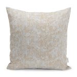 - K11961-Gorsel - Realhomes RealHomes Gri - Bej Zeminde Örgü Motifli Etnik Desenli Dijital Baskılı Yastık Kırlent Kılıfı Realhomes