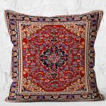 - K11962-Gorsel-2 - Realhomes RealHomes Kırmızı Zeminde Etnik Motifli Osmanlı Desenli Dijital Baskılı Yastık Kırlent Kılıfı Realhomes