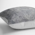 - K11986-Gorsel-3 - Realhomes  RealHomes Gri - Antrasit Zeminde El Dokuma Motifli Antika Desenli Dijital Baskılı Yastık Kırlent Kılıfı Realhomes