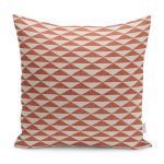 - K11991-Gorsel - Realhomes RealHomes Kremit Zeminde Geometrik Motifli Örme Desenli Dijital Baskılı Yastık Kırlent Kılıfı Realhomes