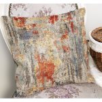 - K11993-Gorsel-1 - Realhomes RealHomes Çok Renkli Kanvas Motifli Yağlıboya Desenli Dijital Baskılı Yastık Kırlent Kılıfı Realhomes