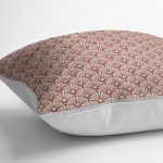 - K11996-Gorsel-3 - Realhomes RealHomes Kırmızı - Krem Zeminde Örgü Motifli Etnik Desenli Dijital Baskılı Yastık Kırlent Kılıfı Realhomes