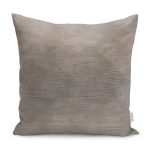 - K12004-Gorsel - Realhomes RealHomes Kahverengi Zeminde Dokuma Motifli Vintage Desenli Dijital Baskılı Yastık Kırlent Kılıfı Realhomes