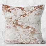 - K12017-Gorsel-2 - Realhomes RealHomes Krem - Kızıl Zeminde Kanvas Motifli Boya Desenli Dijital Baskılı Yastık Kırlent Kılıfı Realhomes