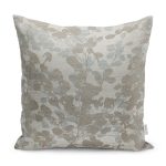 - K12021-Gorsel - Realhomes  RealHomes Krem - Kahverengi Zeminde Eskitme Motifli Örgü Desenli Dijital Baskılı Yastık Kırlent Kılıfı Realhomes