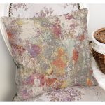 - K12022-Gorsel-1 - Realhomes  RealHomes Krem Zeminde Örgü Motifli Kilim Desenli Dijital Baskılı Yastık Kırlent Kılıfı Realhomes