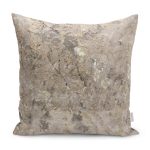 - K12030-Gorsel - Realhomes RealHomes Bej - Gri Zeminde Eskitme Motifli Antika Desenli Dijital Baskılı Yastık Kırlent Kılıfı Realhomes