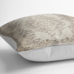 - K12042-Gorsel-3 - Realhomes RealHomes Ekru - Krem Zeminde Etnik Motifli El Dokuma Desenli Dijital Baskılı Yastık Kırlent Kılıfı Realhomes