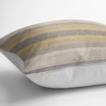 - K12047-Gorsel-3 - Realhomes RealHomes Sarı - Krem Zeminde Örme Motifli Geleneksel Desenli Dijital Baskılı Yastık Kırlent Kılıfı Realhomes