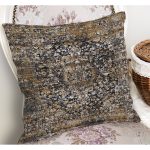 - K12050-Gorsel-1 - Realhomes RealHomes Antika Temalı Geleneksel Motifli Kilim Desenli Dijital Baskılı Yastık Kırlent Kılıfı Realhomes