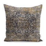 - K12050-Gorsel - Realhomes RealHomes Antika Temalı Geleneksel Motifli Kilim Desenli Dijital Baskılı Yastık Kırlent Kılıfı Realhomes