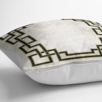 - K12053-Gorsel-3 - Realhomes RealHomes Gold - Krem Zeminde Çerçeveli Motifli Eskitme Desenli Dijital Baskılı Yastık Kırlent Kılıfı Realhomes