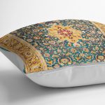 - K12101-Gorsel-3 - Realhomes RealHomes Sarı Zeminde Türkmen Motifli Geleneksel Desenli Dijital Baskılı Yastık Kırlent Kılıfı Realhomes