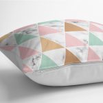 - K12126-Gorsel-3 - Realhomes RealHomes Beyaz Zeminde Üçgen Motifli Mermer Desenli Dijital Baskılı Yastık Kırlent Kılıfı Realhomes