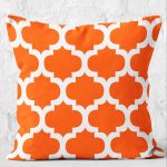 - K12169-Gorsel-2 - Realhomes RealHomes Turuncu Zeminde Ogea Motifli Morrocan Desenli Dijital Baskılı Yastık Kırlent Kılıfı Realhomes