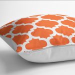 - K12169-Gorsel-3 - Realhomes RealHomes Turuncu Zeminde Ogea Motifli Morrocan Desenli Dijital Baskılı Yastık Kırlent Kılıfı Realhomes